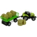 Tractor with Trailer Bale Hay Sound Green