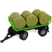 Tractor with Trailer Bale Hay Sound Green