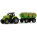 Tractor with Trailer Bale Hay Sound Green