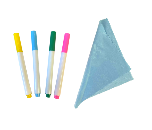 Magic Illuminated Whiteboard Drawing Templates Markers Blue