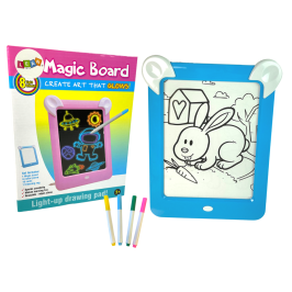 Magic Illuminated Whiteboard Drawing Templates Markers Blue