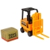 Orange forklift truck