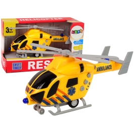 Ambulance Rescue Helicopter Yellow Sound Lights Propellers