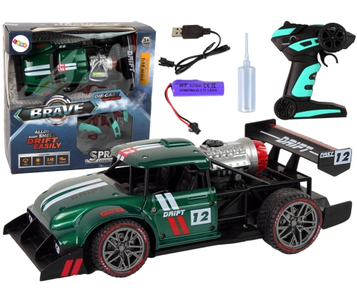 Remote Controlled Sports Car R/C 1:16 Green.