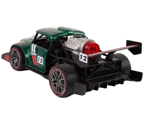 Remote Controlled Sports Car R/C 1:16 Green.