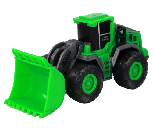 Farm Vehicle Set Green Tractors 4 Pieces