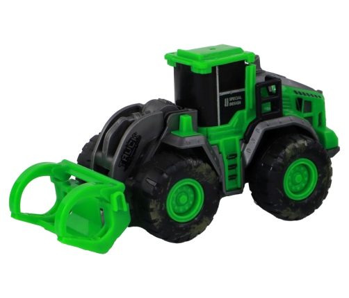 Farm Vehicle Set Green Tractors 4 Pieces