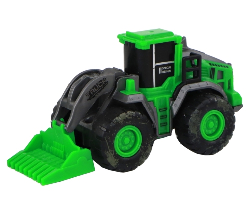 Farm Vehicle Set Green Tractors 4 Pieces