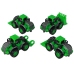 Farm Vehicle Set Green Tractors 4 Pieces