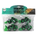 Farm Vehicle Set Green Tractors 4 Pieces