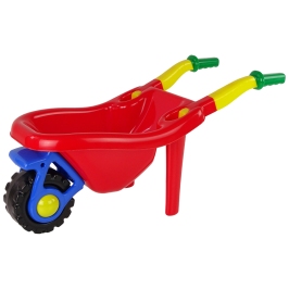 Large Coloured Garden Wheelbarrow Red