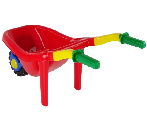 Large Coloured Garden Wheelbarrow Red