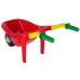 Large Coloured Garden Wheelbarrow Red