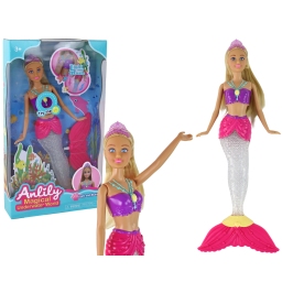 Anlily Mermaid Doll with Light and Sound Effects