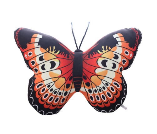 Mascot Plush Butterfly Red Pillow 40 x 30 cm