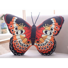 Mascot Plush Butterfly Red Pillow 40 x 30 cm