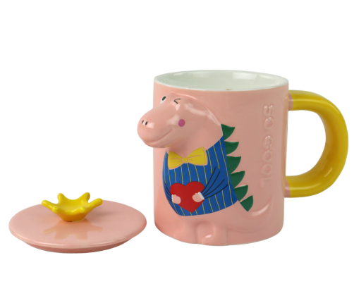 Dinosaur Pink Dinosaur Infuser Mug 400 ml