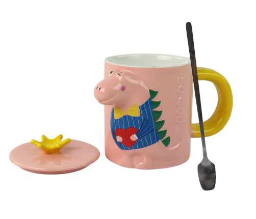 Dinosaur Pink Dinosaur Infuser Mug 400 ml