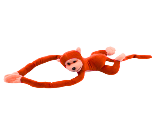 Plush Monkey Mascot with Sound, Orange, 60 cm