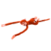 Plush Monkey Mascot with Sound, Orange, 60 cm