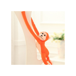 Plush Monkey Mascot with Sound, Orange, 60 cm