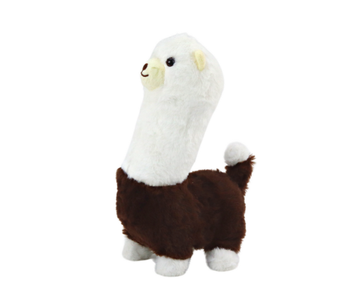 Interactive running game Pet Llama Alpaca Brown 23cm