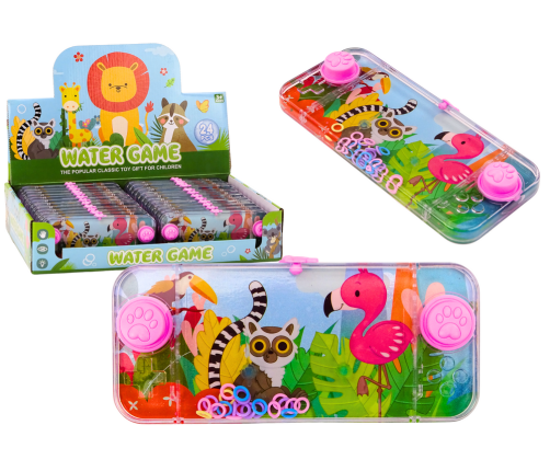 Water Game Arcade Console Pink Flamingo Lemur Pad Circles