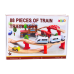 Set Train Tracks Wooden Railway Cars Buildings 88 El