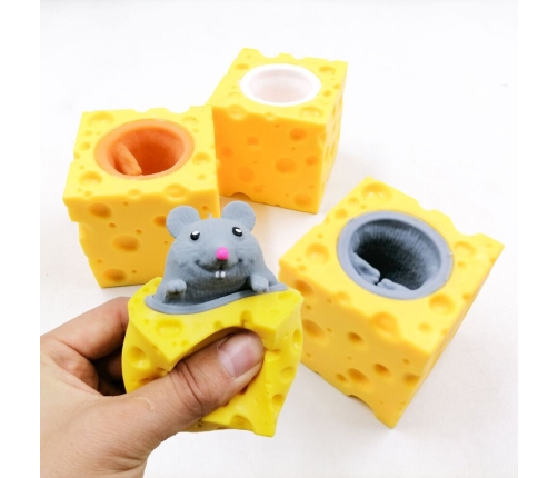 Mouse in Cheese Squishy Mouse Sensory Pop It