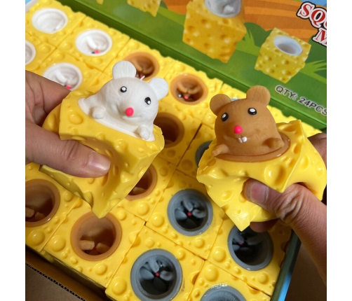 Mouse in Cheese Squishy Mouse Sensory Pop It