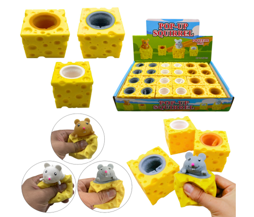 Mouse in Cheese Squishy Mouse Sensory Pop It