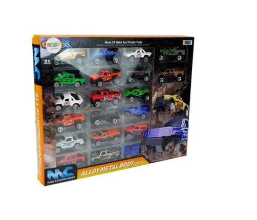 Jeep Off-Road Vehicle Set Various Colors 20 Pieces