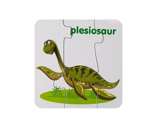 Educational Puzzle English Dinosaurs 10 Connections