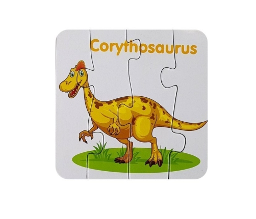 Educational Puzzle English Dinosaurs 10 Connections