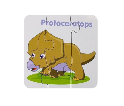 Educational Puzzle English Dinosaurs 10 Connections