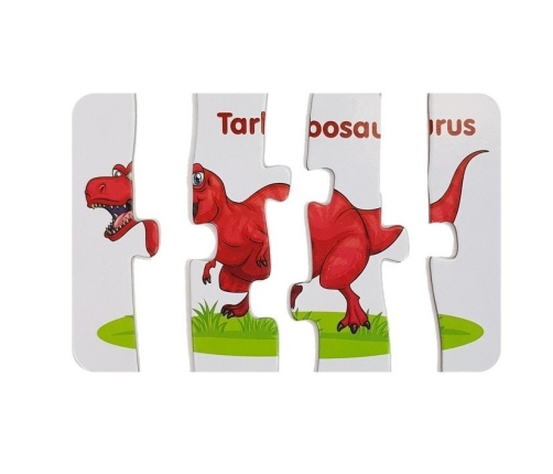 Educational Puzzle English Dinosaurs 10 Connections