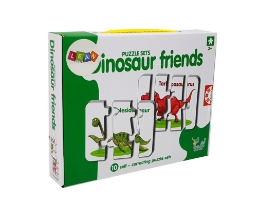 Educational Puzzle English Dinosaurs 10 Connections