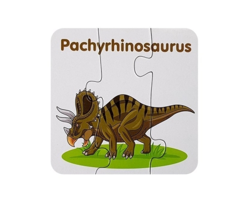 Educational Puzzle English Dinosaurs 10 Connections