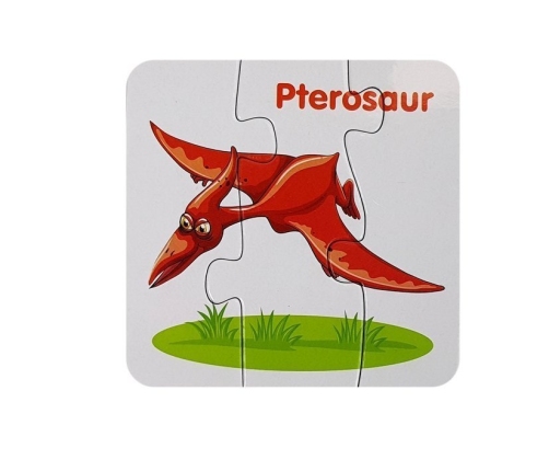 Educational Puzzle English Dinosaurs 10 Connections