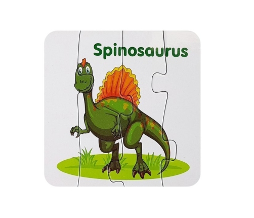 Educational Puzzle English Dinosaurs 10 Connections