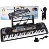 Keyboard with Microphone Musical Instrument Black