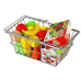 Shopping Basket for Vegetables Fruit Grocery Metal.