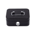 Piggy Bank Storage Box, Lockable, Two Keys, Metal, Black