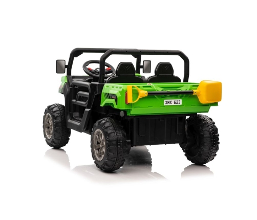 Divvietīgs bērnu elektromobilis Bagijs XMX623 4x4 Green