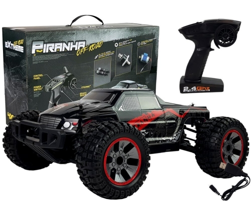 Off-Road Remote Controlled Red 1:10 ENOZE 9200E 40 km/h Large Wheels