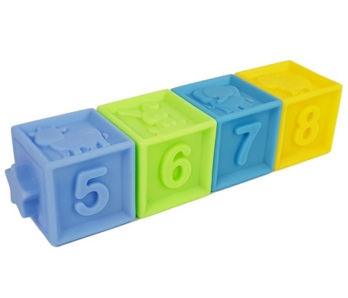 Sensory Set of Soft Blocks Animals Numbers 12 Pieces