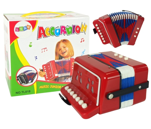 Accordion Instrument for Little Musicians Red