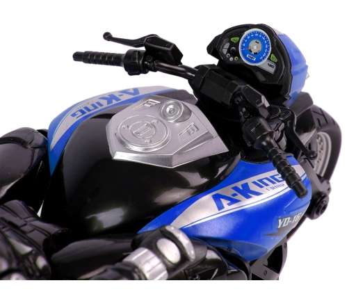 Sports Motorcycle R/C 2.4G 35m Range 1:10 Blue