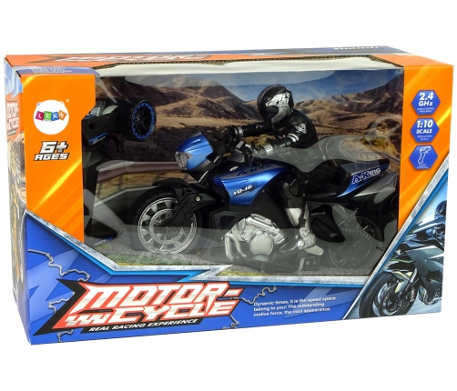 Sports Motorcycle R/C 2.4G 35m Range 1:10 Blue