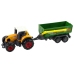 Set of Agricultural Machinery Tractors with Trailers and Harvester